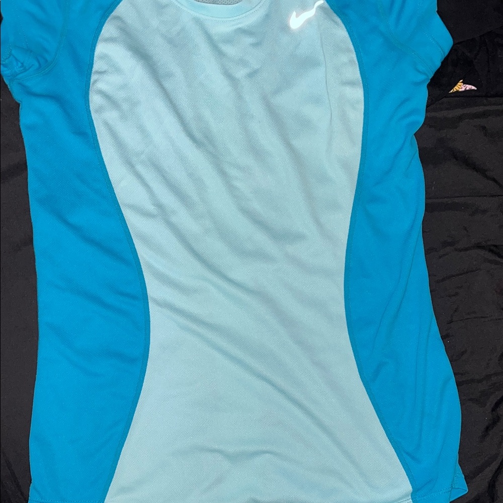 Nike Women's Light Blue Short Sleeve Tee